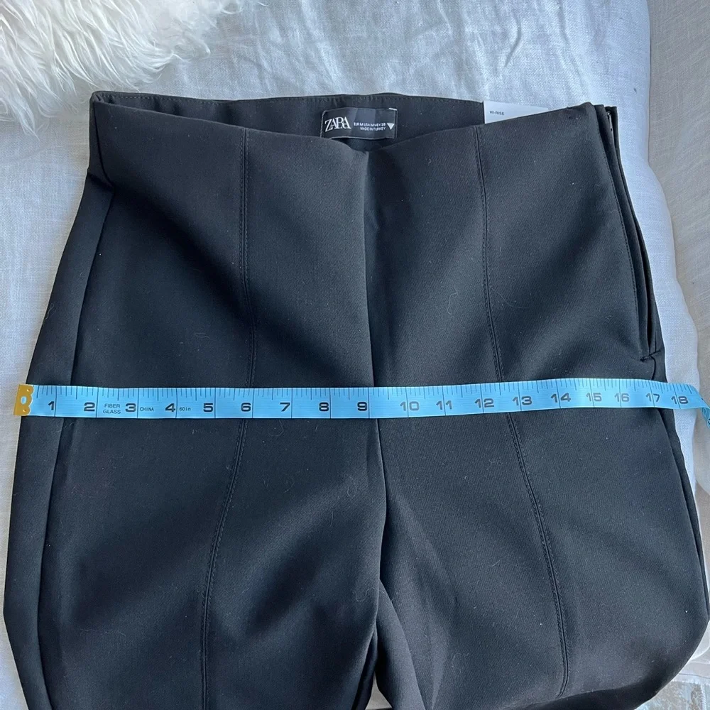 Zara Black Flared Pants/ Leggings - Picture 7 of 7